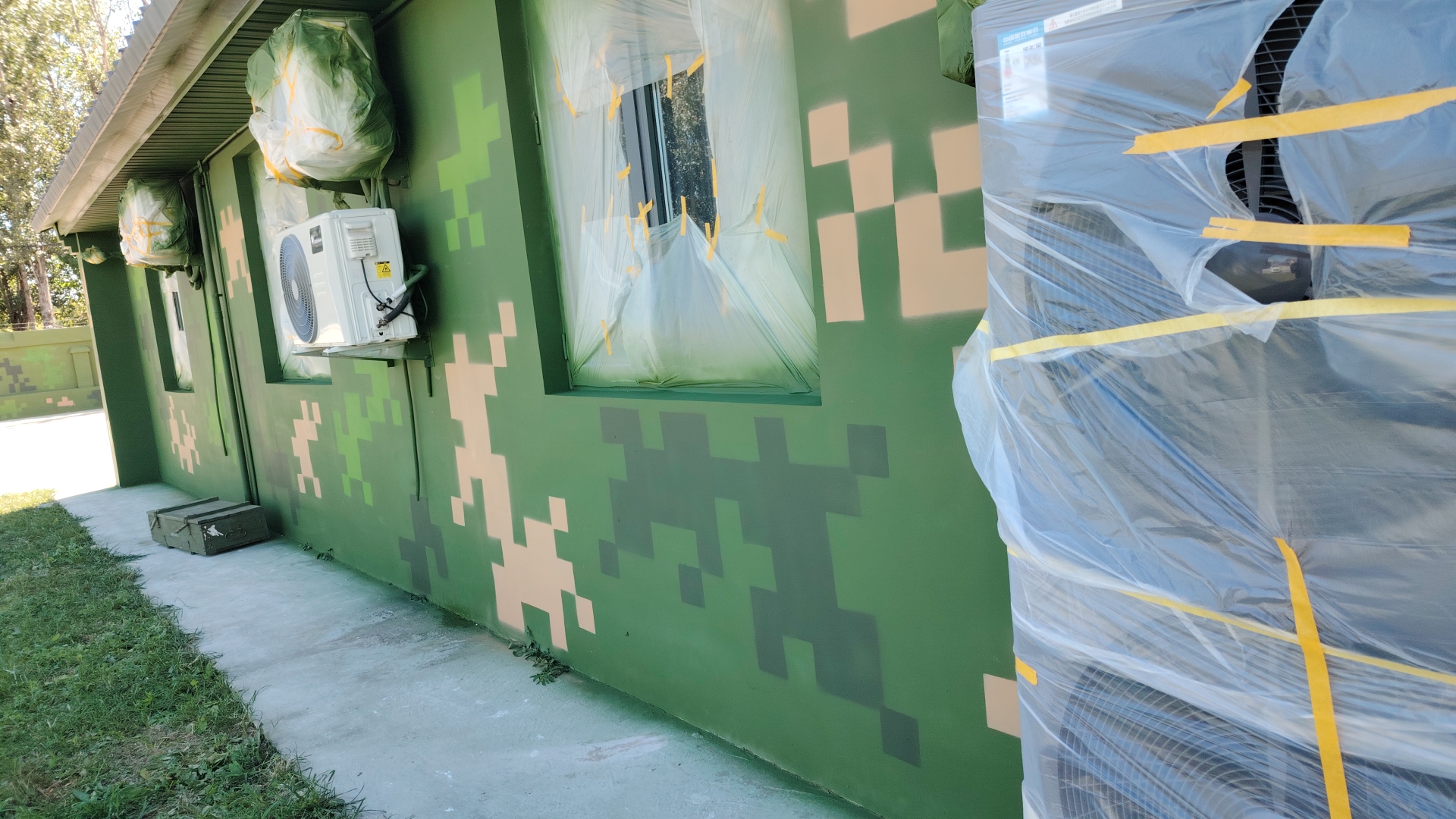 防城港外墙迷彩漆施工多少钱 伪装迷彩漆  