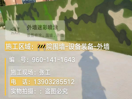防城港 迷彩漆喷涂价格（按平方米计费）