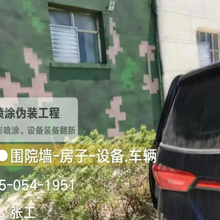 防城港数码迷彩漆施工